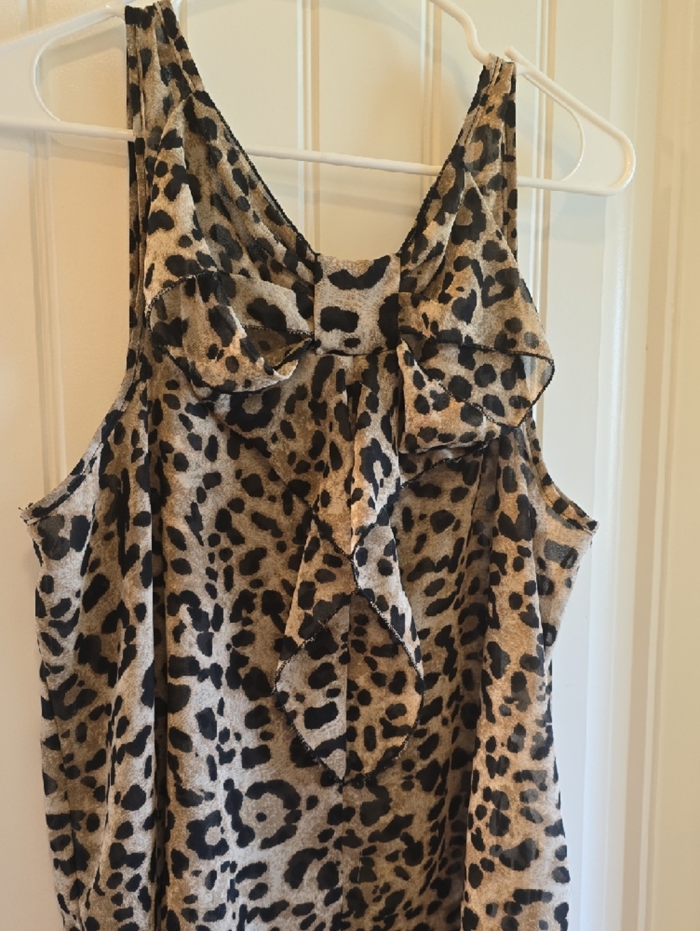 Live 4 Truth Leopard Print Tank Top in Black and Tan-- Check Out The Bow Back!